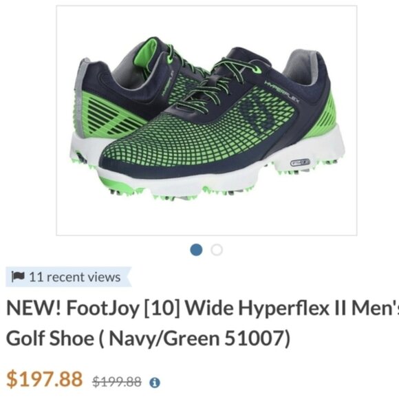 Foot Joy Hyperflex 2.0 mens golf shoe sz8.5 - Picture 15 of 15